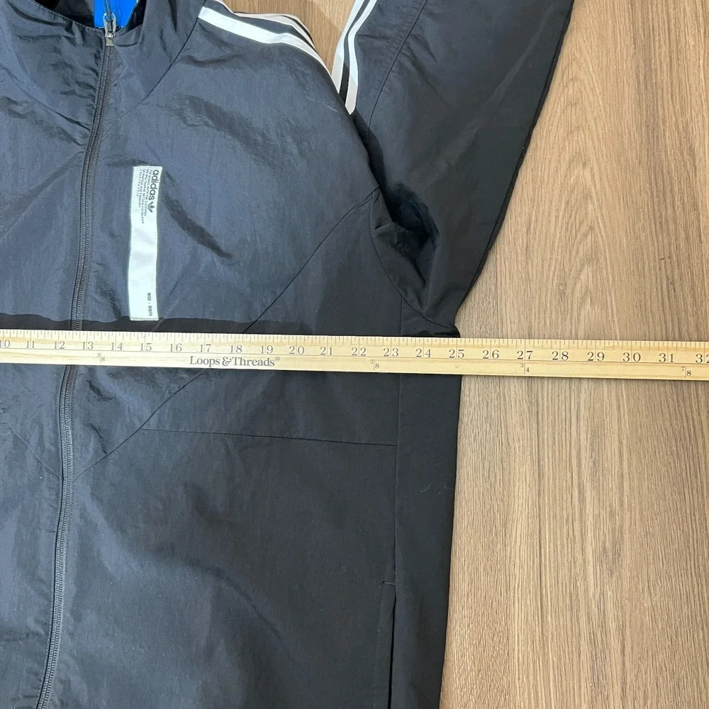 NWT Adidas NMD Track Jacket XL Black Full Zip 3 Stripe Streetwear‎